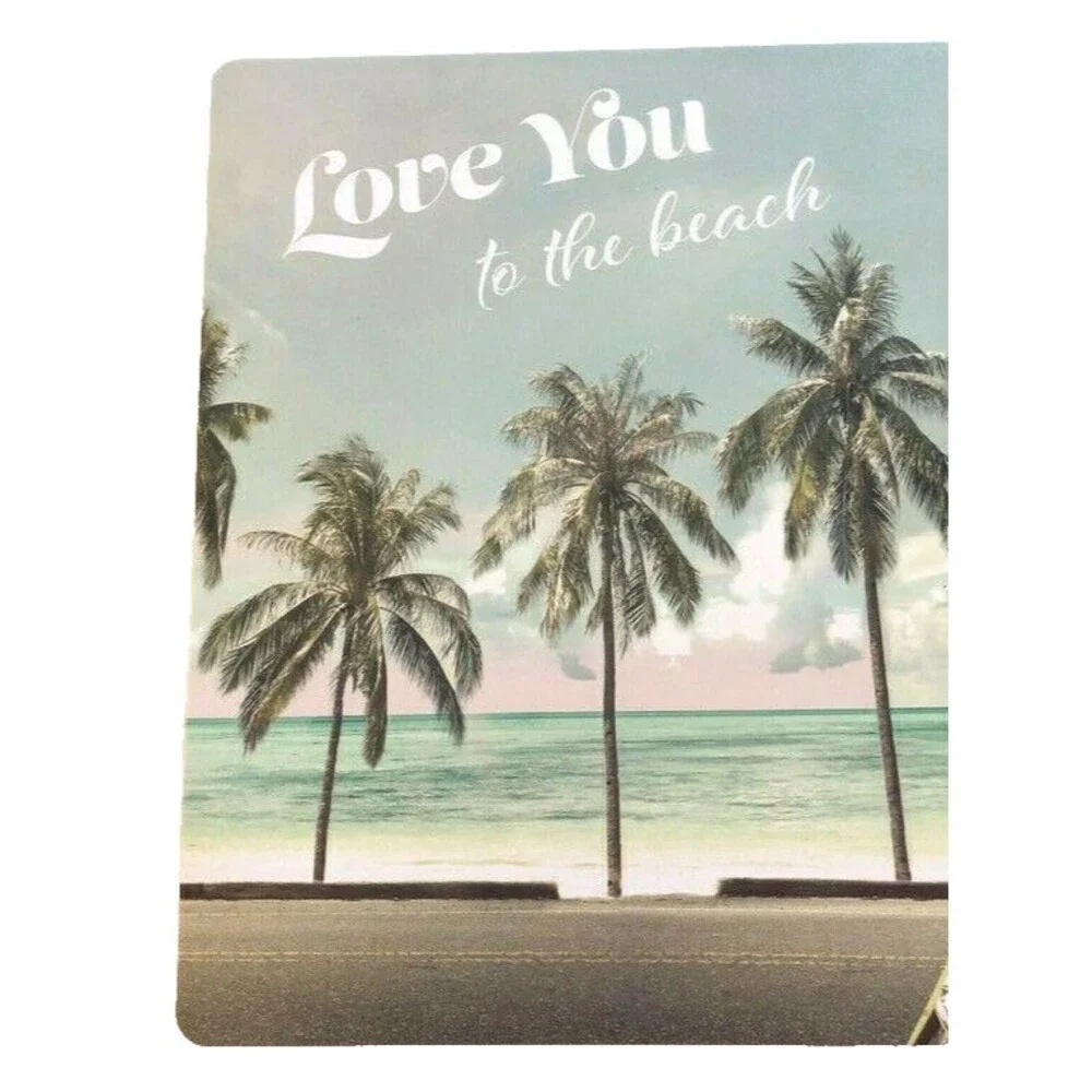 Pink Hippie Bus Placemats Love You to The Beach and Back Foam Back Set of 4